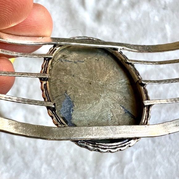 925 Abundance Pyrite Bracelet Cuff - Picture 9 of 10